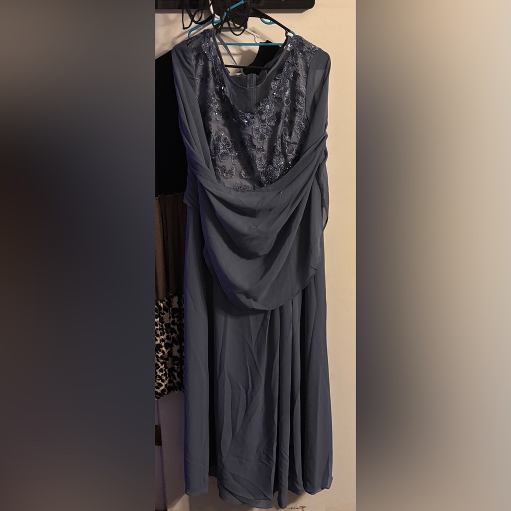 Elegant Blue Evening Dress